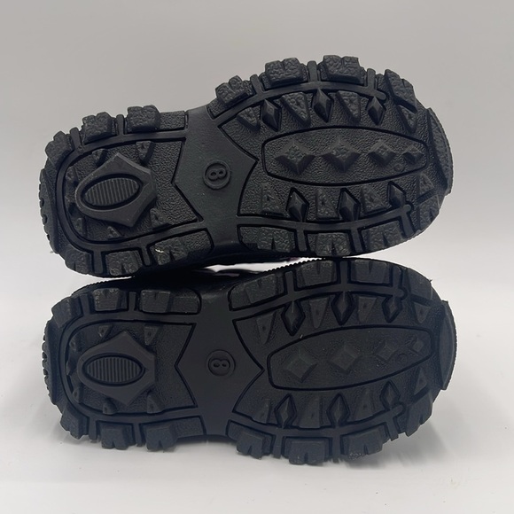 NWT Tundra Kids Thermal Snow Boots – Black/Purple Size 8 - Picture 6 of 15